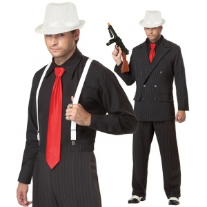 Gangster Costume Gangster Boss Costume - Mens 20s Costumes